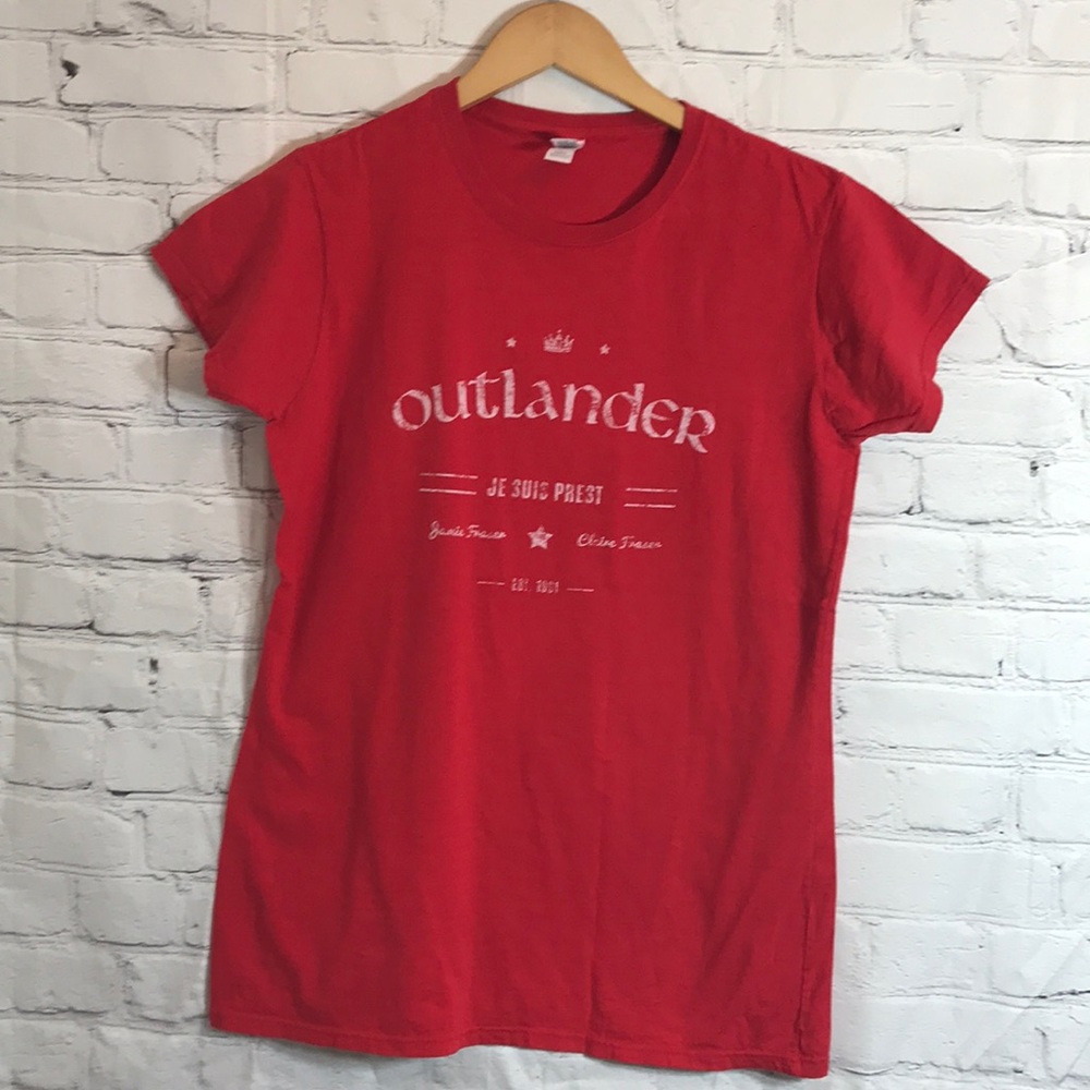 Outlander t shirt red size xl